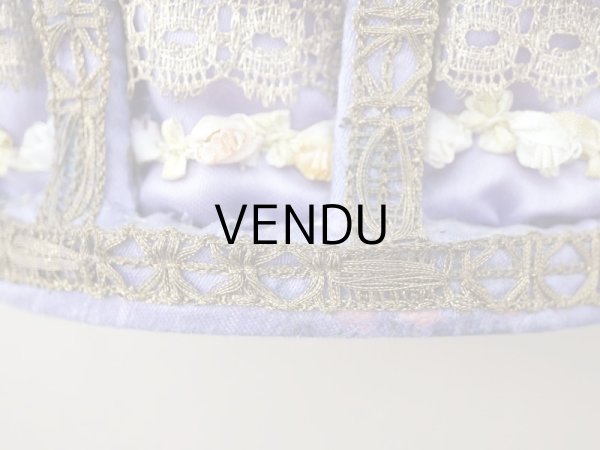 画像6: アンティーク 5色の薔薇のロココトリム＆レース付き　パニエ (6)