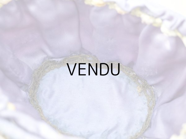 画像11: アンティーク 5色の薔薇のロココトリム＆レース付き　パニエ (11)