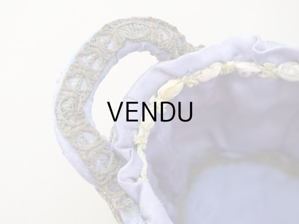 画像9: アンティーク 5色の薔薇のロココトリム＆レース付き　パニエ (9)