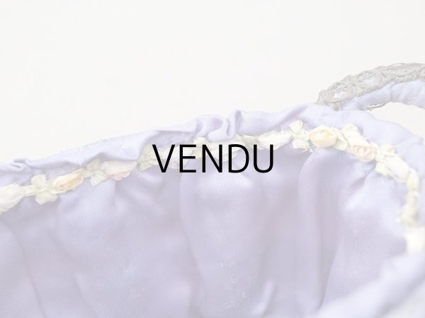 画像13: アンティーク 5色の薔薇のロココトリム＆レース付き　パニエ (13)