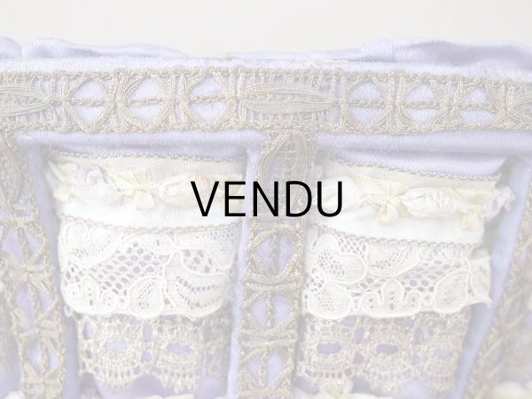 画像7: アンティーク 5色の薔薇のロココトリム＆レース付き　パニエ (7)