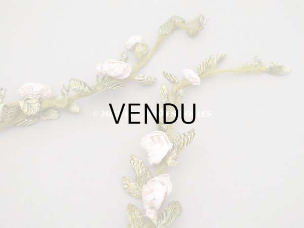 画像4: 【セール対象外】未使用 1910年代 アンティーク 大きな薔薇のロココモチーフのガーランド 　オートクチュールのドレスの装飾 107cm (4)