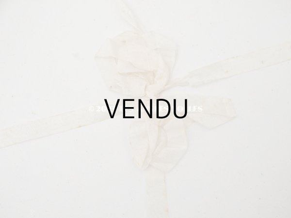 画像8: アンティーク ピンクの薔薇のメダイヨンのハンキーケース　リボン付　カルトナージュボックス (8)