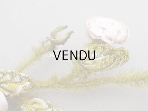 画像10: 【セール対象外】未使用 1910年代 アンティーク 大きな薔薇のロココモチーフのガーランド 　オートクチュールのドレスの装飾 107cm (10)