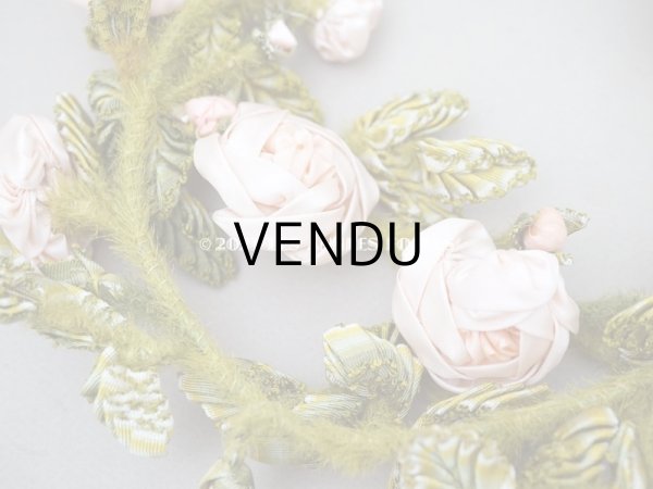 画像9: 【セール対象外】未使用 1910年代 アンティーク 大きな薔薇のロココモチーフのガーランド 　オートクチュールのドレスの装飾 107cm (9)