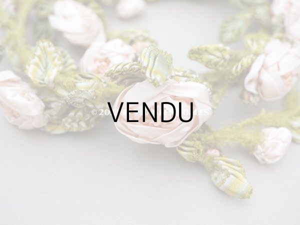 画像8: 【セール対象外】未使用 1910年代 アンティーク 大きな薔薇のロココモチーフのガーランド 　オートクチュールのドレスの装飾 107cm (8)