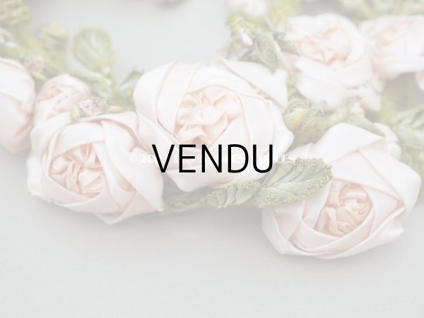 画像6: 【セール対象外】未使用 1910年代 アンティーク 大きな薔薇のロココモチーフのガーランド 　オートクチュールのドレスの装飾 107cm (6)