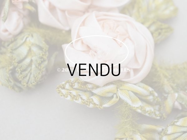 画像14: 【セール対象外】未使用 1910年代 アンティーク 大きな薔薇のロココモチーフのガーランド 　オートクチュールのドレスの装飾 107cm (14)