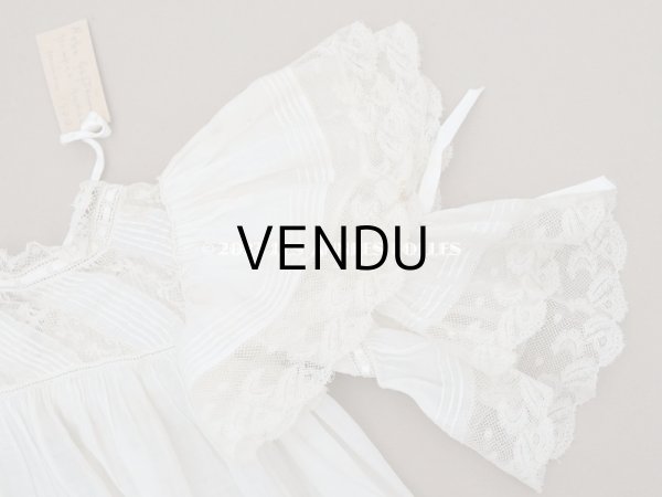 画像6: 1900年頃 アンティーク THUILLIER Andréのドール用　洗礼式のドレス (6)