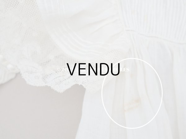 画像20: 1900年頃 アンティーク THUILLIER Andréのドール用　洗礼式のドレス (20)