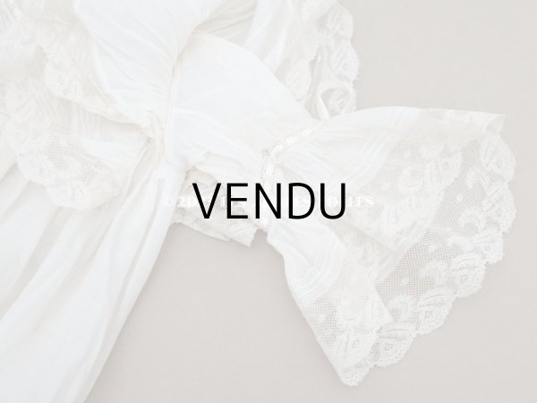 画像12: 1900年頃 アンティーク THUILLIER Andréのドール用　洗礼式のドレス (12)