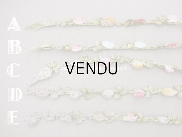画像2: アンティーク ロココトリム　5色の薔薇 33〜36cm (2)