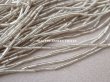 画像4: アンティーク  ガラスビーズ シルバー　1×4.5mm　約1860ピース  (4)