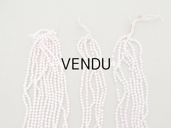 画像6: アンティーク 極小 スフレビーズ　ミルキーピンク ラウンド 4mm 約960ピース　吹きガラス製 ビーズ (6)