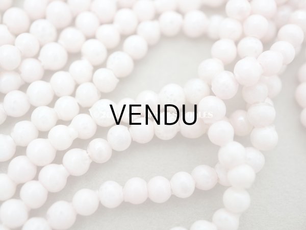 画像5: アンティーク 極小 スフレビーズ　ミルキーピンク ラウンド 4mm 約960ピース　吹きガラス製 ビーズ (5)