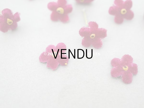 画像3: アンティーク 布花材料  ベルベットの花びらのセット 16ピースのセット 11mm (3)