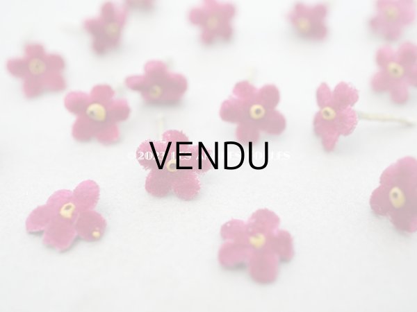 画像2: アンティーク 布花材料  ベルベットの花びらのセット 16ピースのセット 11mm (2)