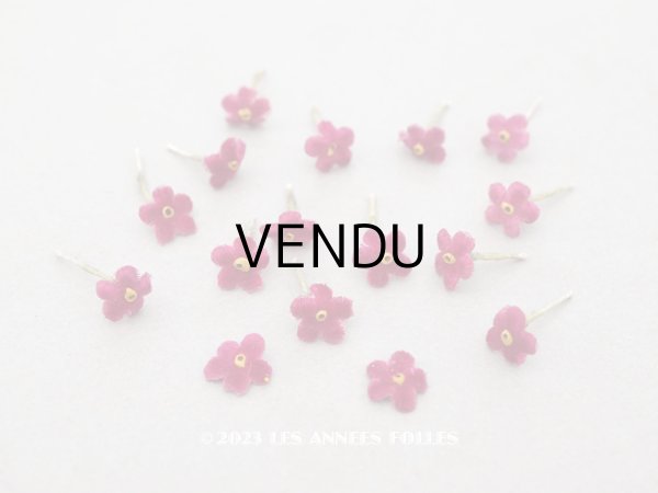 画像1: アンティーク 布花材料  ベルベットの花びらのセット 16ピースのセット 11mm (1)