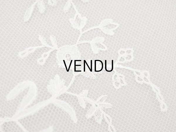 画像7: 未使用  19世紀末 アンティーク 手編みのボビンレース 幅広26.5cm アプリカシオン・アングルテール  (7)