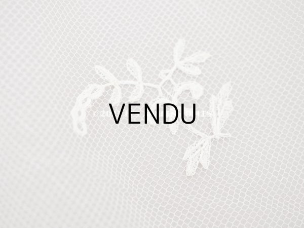 画像4: 未使用  19世紀末 アンティーク 手編みのボビンレース 幅広26.5cm アプリカシオン・アングルテール  (4)