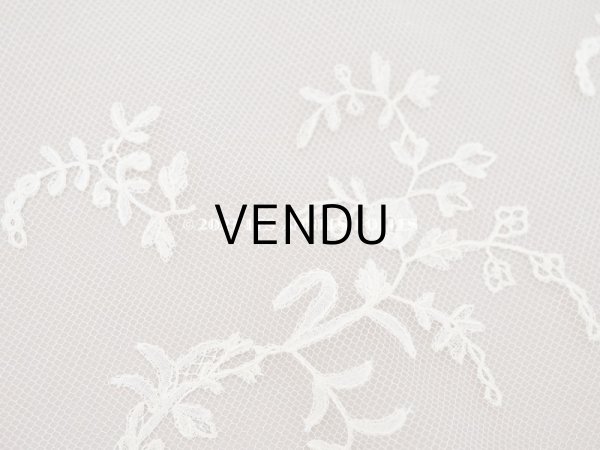 画像6: 未使用  19世紀末 アンティーク 手編みのボビンレース 幅広26.5cm アプリカシオン・アングルテール  (6)
