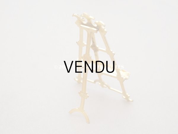 画像3: アンティーク ミニチュア キャンバススタンド イニシャル入り (3)