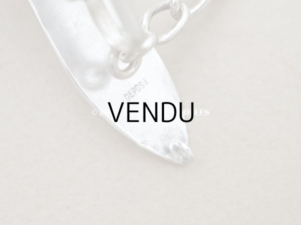 画像6: 19世紀末　アンティーク シルバー製 ヤドリギ　シャトレーヌのクラヴィエ (6)