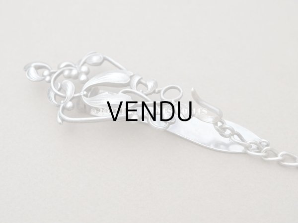 画像3: 19世紀末　アンティーク シルバー製 ヤドリギ　シャトレーヌのクラヴィエ (3)