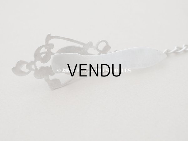 画像8: 19世紀末　アンティーク シルバー製 ヤドリギ　シャトレーヌのクラヴィエ (8)