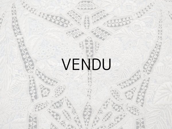 画像5: 18世紀 アンティーク ニードルレース＆ホワイトワーク 結婚式のハンカチ　ガリエラ美術館 (5)