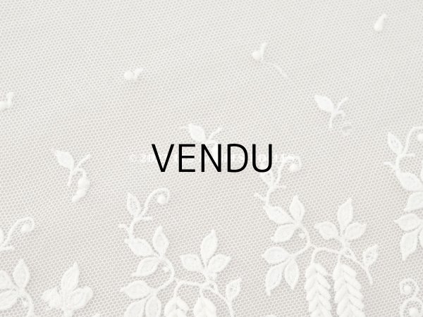 画像3: アンティーク 小さなポンポン付 レース  106cm 幅16〜18cm (3)