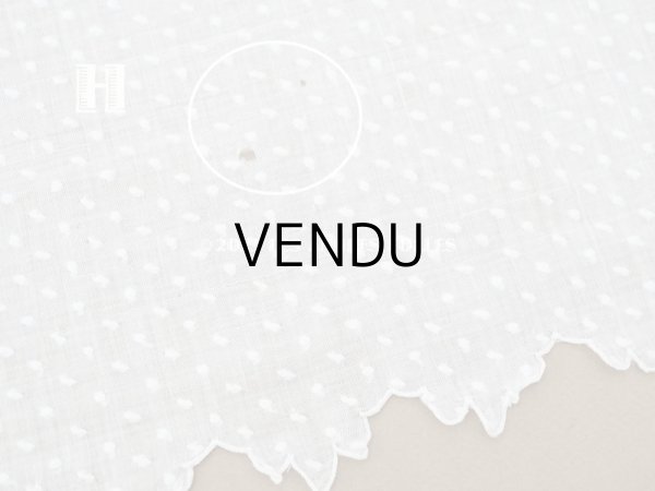 画像19: アンティーク  ドットの刺繍入り コットン生地  (19)