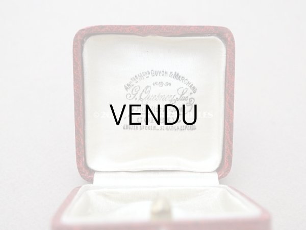 画像10: アンティーク　金彩入り　ジュエリーボックス レッド (10)