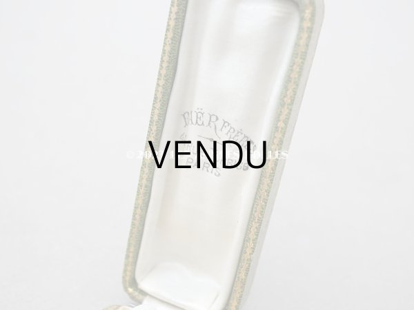 画像9: アンティーク　薔薇＆リボンのガーランドの金彩入り　ジュエリーボックス グリーン (9)