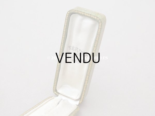 画像8: アンティーク　薔薇＆リボンのガーランドの金彩入り　ジュエリーボックス グリーン (8)