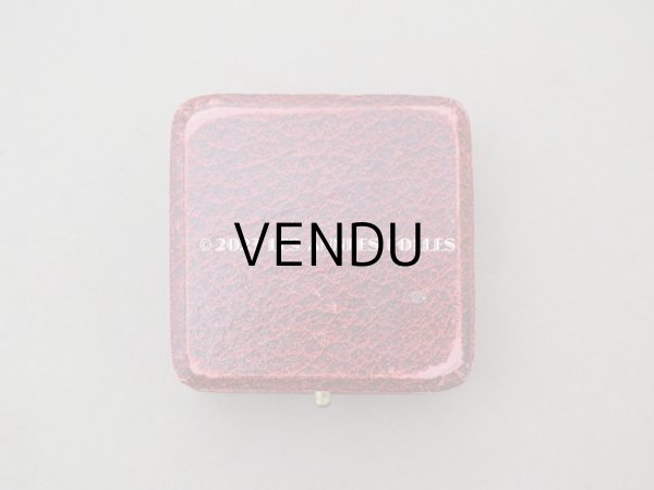 画像4: アンティーク　金彩入り　ジュエリーボックス レッド (4)