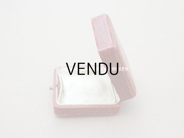 画像9: アンティーク　金彩入り　ジュエリーボックス レッド (9)