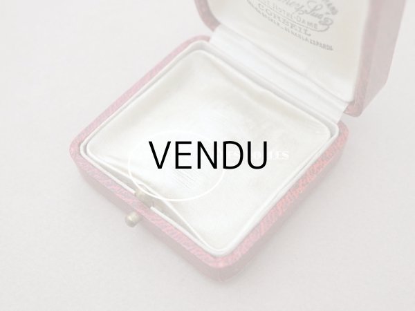 画像11: アンティーク　金彩入り　ジュエリーボックス レッド (11)