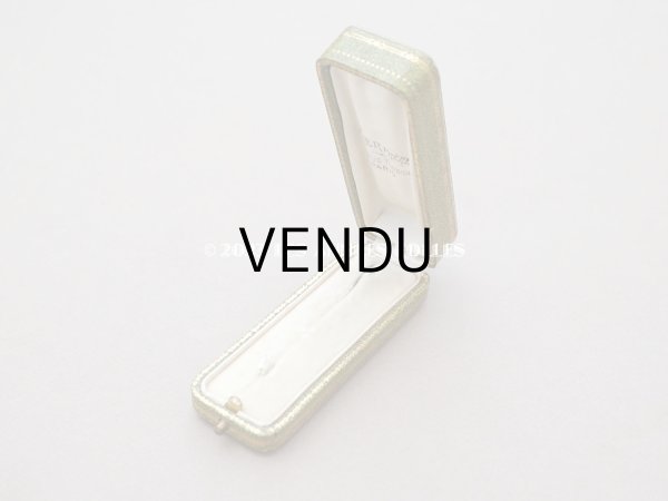 画像6: アンティーク　薔薇＆リボンのガーランドの金彩入り　ジュエリーボックス グリーン (6)