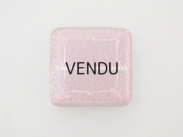 画像3: アンティーク　金彩入り　ジュエリーボックス レッド (3)