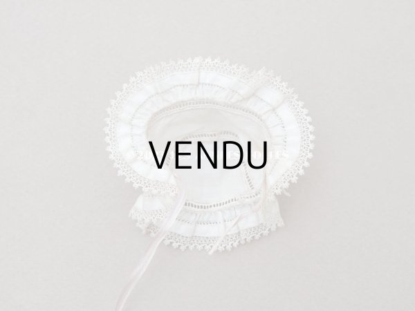 画像6: アンティーク ミニョネット用 小さな帽子  手縫い＆手編みのレース (6)