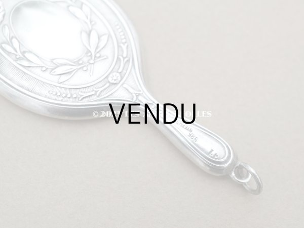 画像3: アンティーク ドール用　　シルバー製 とても小さなハンドミラー (3)