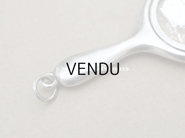 画像6: アンティーク ドール用　　シルバー製 とても小さなハンドミラー (6)