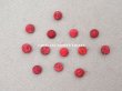 画像3: アンティーク ドール用 シルク製 くるみボタン 極小 5mm 赤＆ボルドー 13ピースのセット (3)
