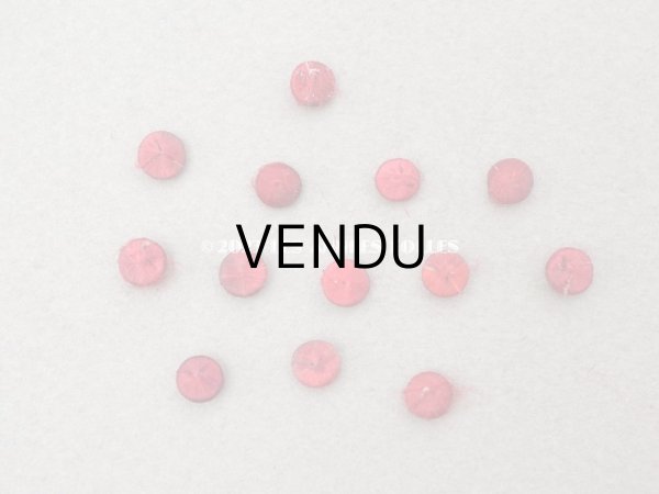 画像3: アンティーク ドール用 シルク製 くるみボタン 極小 5mm 赤＆ボルドー 13ピースのセット (3)