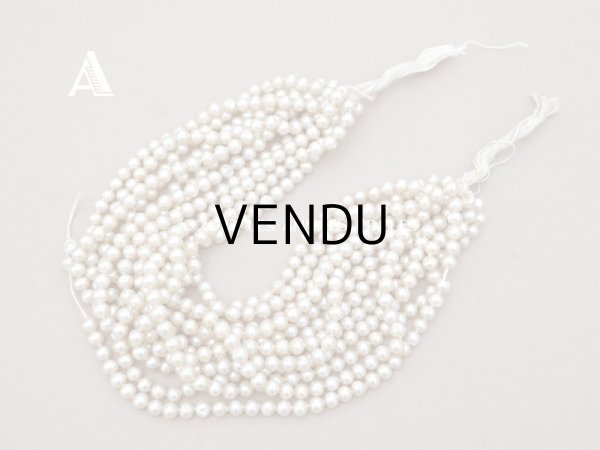 画像5: 1920年代 アンティーク スフレビーズ  フェイクパール 吹きガラス製 約 6mm 約610ピース (5)