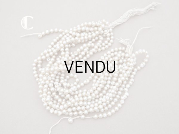 画像7: 1920年代 アンティーク スフレビーズ  フェイクパール 吹きガラス製 約 6mm 約610ピース (7)