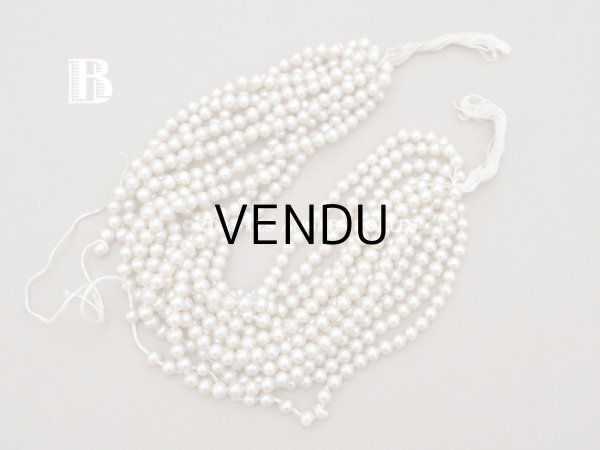 画像6: 1920年代 アンティーク スフレビーズ  フェイクパール 吹きガラス製 約 6mm 約610ピース (6)