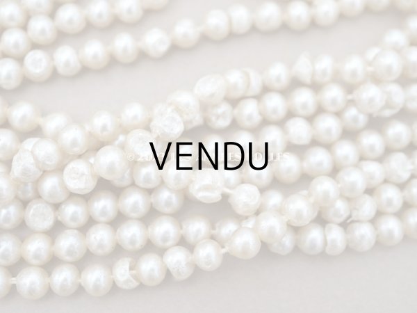 画像9: 1920年代 アンティーク スフレビーズ  フェイクパール 吹きガラス製 約 6mm 約610ピース (9)