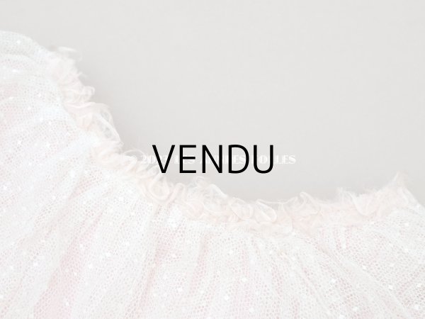 画像6: 1900年頃 アンティーク 小さな女の子のドレス ピンクのストライプ柄 レース付き (6)